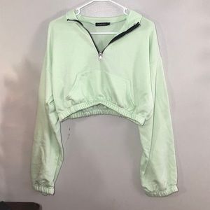 BOOHOO LONG SLEVE CROP TOP